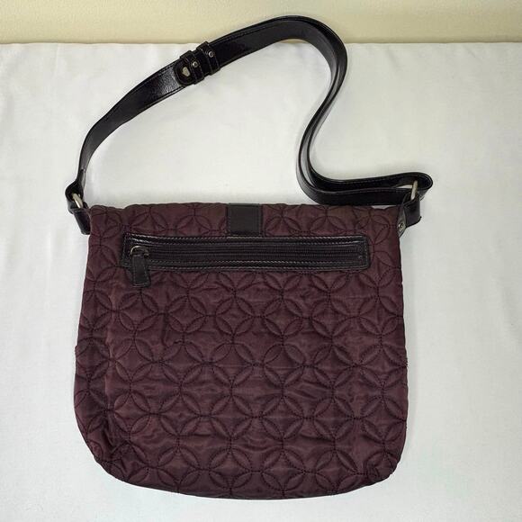 Vera Bradley Quilted Foldover Crossbody Bag & Wallet Set | Eggplant Purple - Picture 5 of 16